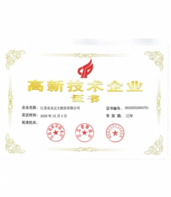 2020 Yuqori texnologiyali korxona